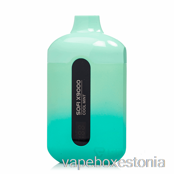 Vape Box Estonia Sofi X9000 0% Nullnikotiini Nutikas ühekordne Lahe Piparmünt